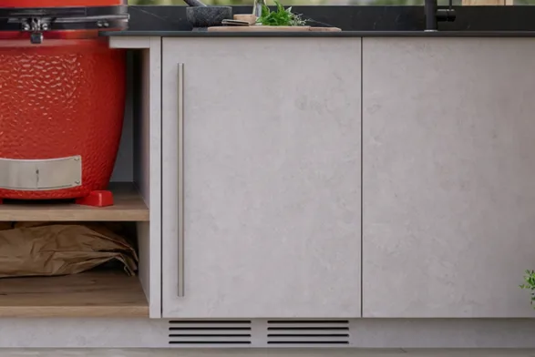 Integrated blastcool fridge